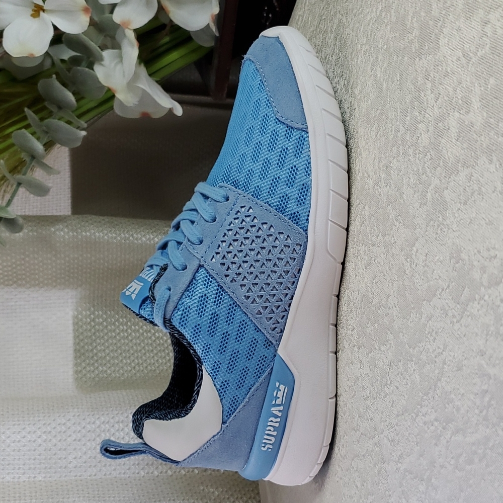 🆕️ Supra Scissor Blue & White Lace Up Women's Comfort Sneakers SIZE: 5